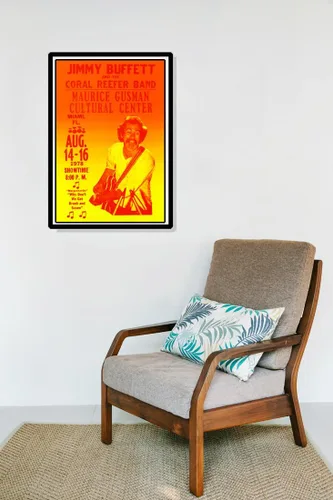 Vista 3 de Jimmy Buffett Concierto Poster, Get Drunk & Tornillo, Florida