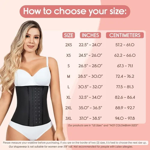 Vista 3 de Lady Slim Fajas colombianas reductoras Y Moldeadoras para mujer debajo del busto látex entrenador de cintura de reloj de arena moldeador de cuerpo