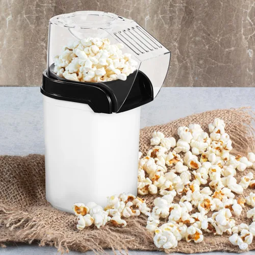 Vista 8 de Ciieeo Máquina eléctrica de palomitas de maíz de aire caliente, compacta para el hogar, con tapa de medición, enchufe de 110 V, fácil operación