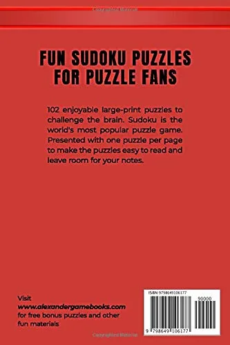 Vista 2 de JUST SUDOKU - EXPERT - VOL.1 - 102 LARGE-PRINT PUZZLES FUN SUDOKU PUZZLES - 1 PUZZLE PER PAGE