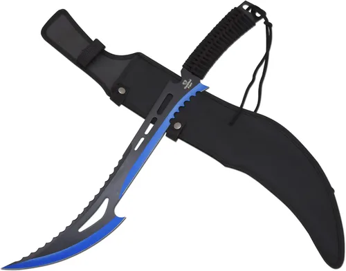 Vista 16 de Snake Eye Tactical - Espada de fantasía con funda de nailón, machete para exteriores y camping Verde
