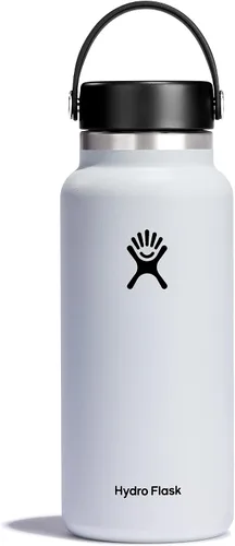 Vista 29 de Hydro Flask Botella de agua – Acero inoxidable aislado – Tapa flexible de boca ancha, antiderrames, a prueba de fugas y recargable en agave de 20