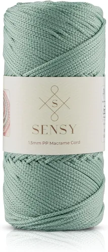 Vista 121 de Sensy Premium Cuerda de Poliéster 1.5mm (0.059 pulgadas) 164 Yardas Cuerda de Polipropileno 100% Cuerda de Macramé 1.5mm Cuerda para Bolsa