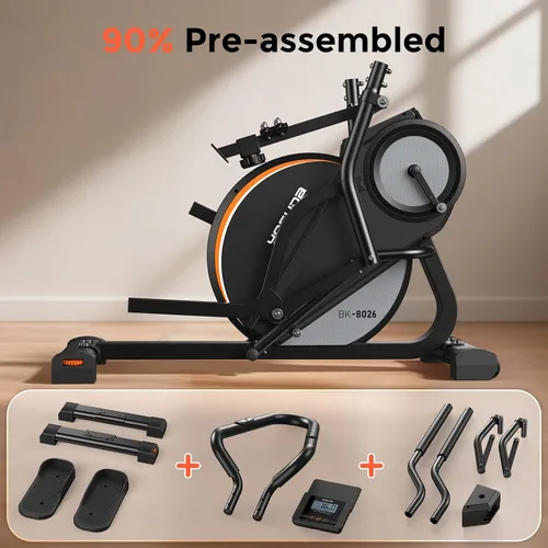 Vista 11 de YOSUDA Elliptical Exercise Machine, Compact 3-in-1 (Elliptical + Cardio Climber + Stair Stepper) Elliptical for Home with 45°Incline, 15.5IN Stride