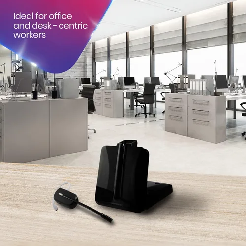 Vista 2 de Poly Plantronics CS540 - Paquete inalámbrico con contestador remoto electrónico (EHS) 84693 - Hecho para teléfonos Cisco: 6945, 7821, 7841, 7861