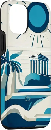 Vista 3 de Funda para iPhone 14 Antigua Grecia caprichosa Partenón Acrópolis