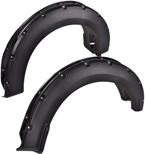 Vista 17 de G-PLUS defensas guardabarros con remaches de bolsillo, compatibles con Ford F150 2009-2014 Styleside con modelos de longitud de cajuela de 67.0