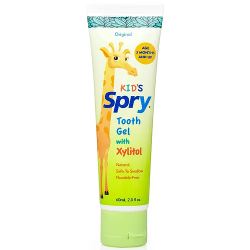 Vista 10 de Spry Pasta dental natural de xilitol para bebé, niño pequeño y niños de 3 meses en adelante - Gel dental sin flúor, sabroso, apoya el desarrollo