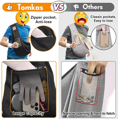 Vista 2 de TOMKAS - Transportador de perros estilo canguro para perros pequeños (negro, para mascotas de 2 a 7 libras)