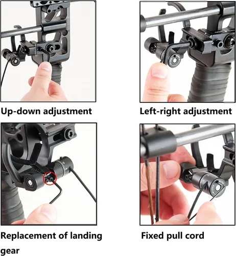 Vista 6 de FUNTRES Arrow Rest Drop Away Arrow Rest Archery Compound Bow Arrow Rest for Pulley Bows