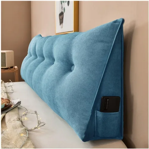 Vista 15 de Almohada triangular para cabecero de lectura, cojín de cuña, almohada grande para cama / almohada de lectura para sentarse en reposo en cama, Marrón