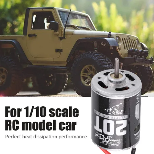 Vista 8 de Motor de coche a control remoto, motor cepillado de orugas a control remoto, motor sin escobillas con sensor para coche RC escala 1/10 (20T) axial