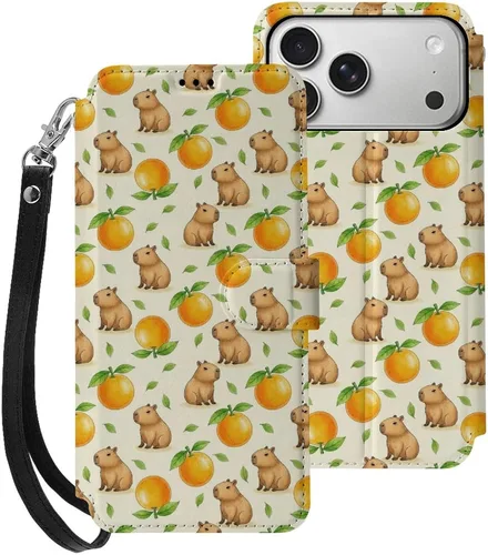 Vista 41 de SWEET TANG Compatible with iPhone 17 Pro Wallet Case Women PU Leather Shockproof Protective Folio Flip Cover (Chicken Chickens)