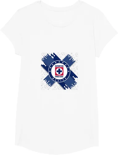 Vista 12 de Camiseta con logotipo de CAZ, Azul / Patchwork, S