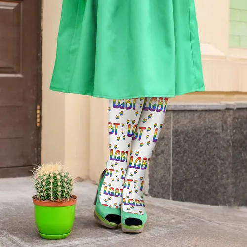 Vista 5 de devor Girls Crew Socks Trouser Socks for Women Tube Sock Cute LGBT LOVE lesbian gay gay pride bi pride Sock