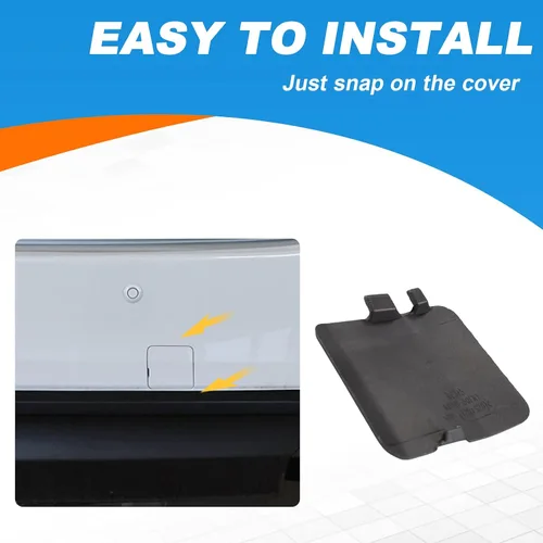 Vista 6 de Cubierta de gancho de remolque para parachoques trasero Tapa de ojo de remolque Compatible con Mazda CX-5 2017 2018 2019 2020 2021 KB8A50EK1BB