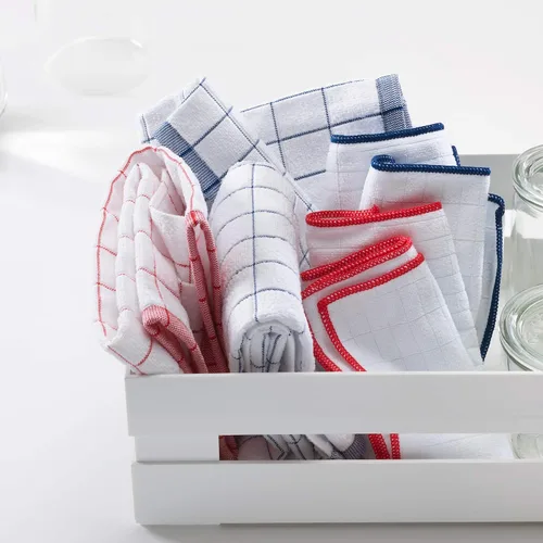 Vista 4 de E-Cloth Wash & Wipe Dish Cloth, Microfiber Cleaning Cloth Reusable Paper Towel Alternative Cloths, Dish Towels for Drying Dishes, Glassware