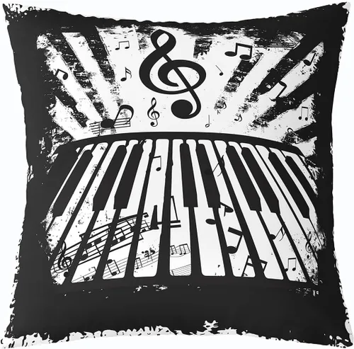 Vista 33 de Castle Fairy Cowboy Boots Throw Pillow Cover 16"x16" Bohemia Musical Guitar Pillowcase Western Rustic Cowgirl Reversible Print Cushion Cover Music