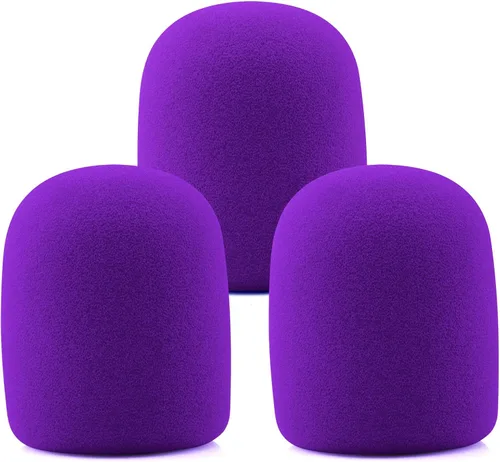 Vista 4 de LEFXMOPHY SM57 - Parabrisas de repuesto de espuma de micrófono para Shure SM57, filtro pop de micrófono vocal, funda negra con cancelación de ruido