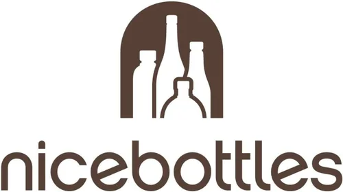 Vista 3 de nicebottles Botellas de vidrio transparente para bebidas/salsas, 12 onzas, tapas negras, caja de 12