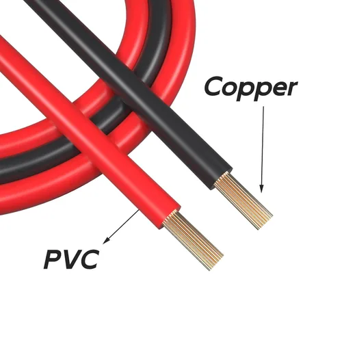 Vista 2 de 2 cables de clip de cocodrilo de doble extremo de 1000 V para pruebas eléctricas, 3.3 pies, cables de prueba con pinzas de cocodrilo y cables