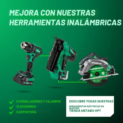 Vista 11 de Metabo HPT 18V Cordless Brushless, Impact Driver Kit, WH18DEX