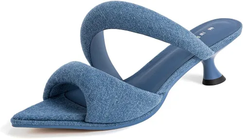 Vista 10 de JW PEI Sandalias Sara de tacón con cuña para mujer Cristal artificial - Negro