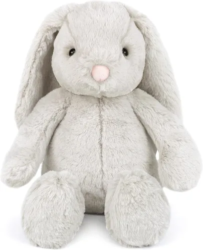 Vista 10 de MON AMI Conejo de peluche de albaricoque de 13 pulgadas, juguete de peluche Conejito de albaricoque