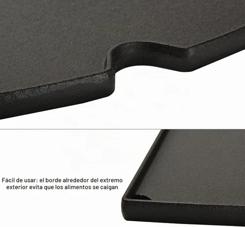 Vista 5 de Stanbroil Placa reversible para parrillas Weber Q200 Q2000 Series