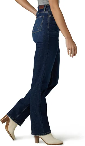 Vista 2 de Wrangler Pantalón de mujer de tiro alto y corte recto verdadero
