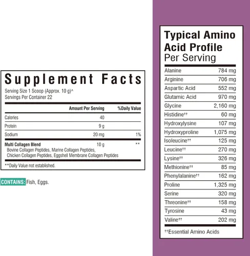 Vista 2 de Vitalibre Polvo multi 8oz de los péptidos del colágeno y vitamina D3 K2 10000 UI