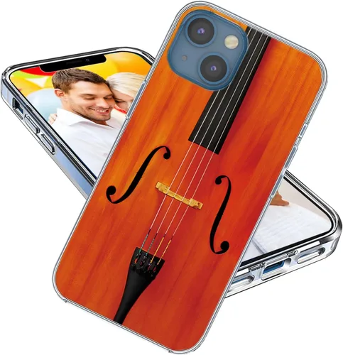 Vista 9 de Funda para iPhone 14, iPhone 13 para niñas, mujeres y hombres, a prueba de golpes, delgada, suave, TPU transparente, funda protectora con diseño Un