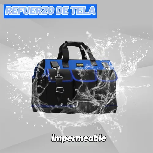 Vista 5 de FASTECH Bolsa de herramientas inferior de 20 pulgadas con boca ancha para almacenamiento de herramientas, portador y organizador, bolsa