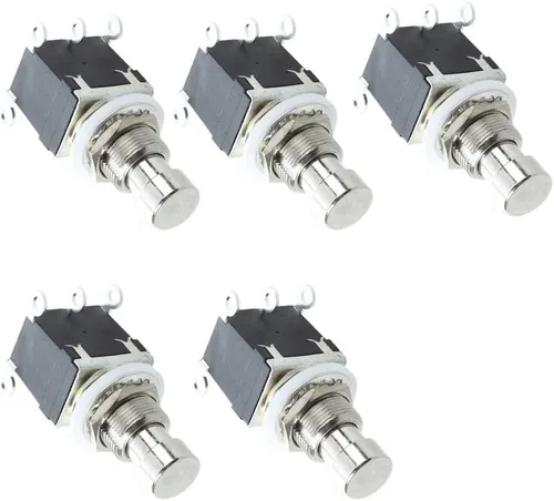 Vista 7 de ESUPPORT 3PDT 9 Pins Box Stomp Pedal de efecto de guitarra Interruptor de pie True Bypass