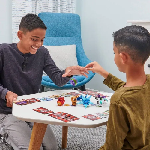 Vista 6 de Bakugan Geogan Rising 2021 Aquos Montrapod Figura de acción coleccionable y tarjetas coleccionables