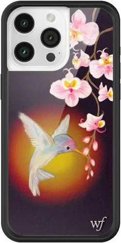 Vista 7 de Wildflower Cases - Funda Surf's Up, Compatible con Apple iPhone 15 Pro Max Moderno, Rojo, Morado, Floral, Verano, Playa - Parachoques Protector