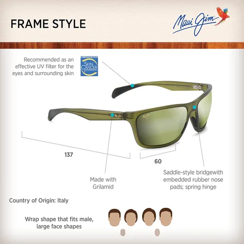 Vista 6 de Maui Jim Makoa - Gafas de sol polarizadas para hombre