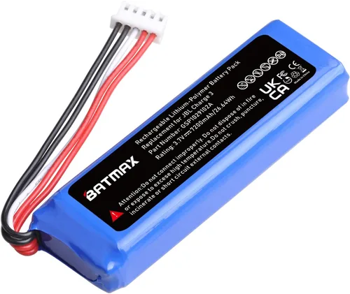 Vista 6 de Batmax Nueva batería de 3.7 V 7200 mAh GSP1029102A para JBL carga 3 altavoz Bluetooth portátil