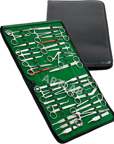 Vista 4 de Nuevo kit de instrumentos avanzados de alta calidad de 177 piezas Tijeras Soporte de aguja Enfoques de hemostato Pinzas Pinzas Cuchillas