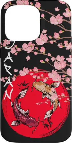 Vista 21 de koi Fish Ying yang,Japanese Flag Japan - Cherry Blossom Case for iPhone 17