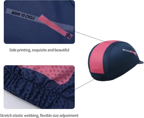Vista 5 de Santic Gorra de ciclismo para hombre, transpirable, transpirable, absorbente de sudor