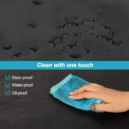 Vista 3 de Gotega Waterproof Rubber Vinyl Apron Adjustable Dishwasher Apron - Apron for Women Men Heavy Duty Work Apron