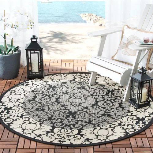 Vista 10 de SAFAVIEH Courtyard Collection - Alfombra de pasillo, 2 pies 3 pulgadas x 6 pies 7 pulgadas, color verde oliva y natural, no desprende pelusa