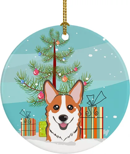 Vista 21 de Caroline's Treasures Adorno de cerámica para árbol de Navidad y Alaskan Malamute para colgar en el árbol de Navidad, para el hogar, Navidad