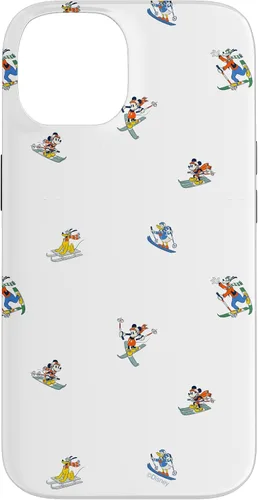 Vista 4 de iPhone 11 Disney Mickey & Pals - Funda para vacaciones de esquí de invierno