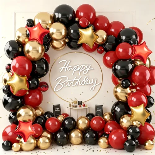 Vista 30 de Decoraciones de fiesta de regreso a clases, kit de arco de guirnalda de globos arcoíris con globos de aluminio de manzana para graduación, primer