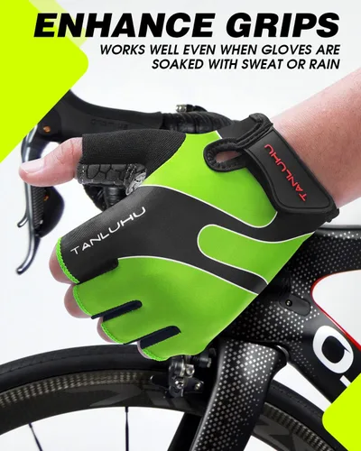 Vista 3 de Tanluhu - Guantes de ciclismo para hombre y mujer