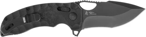 Vista 2 de SOG KIKU XR LTE - Cuchillos plegables ambidiestros ligeros para exteriores de gran formato Hoja de acero CTS XHP Mecanismo de bloqueo XR