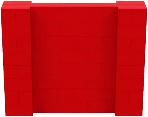 Vista 225 de EverBlock Kit de pared de 5 x 4 pies Bloques de construcción modulares Sistema de pared para edificios, pantallas y estructuras Divisor