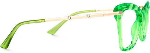 Vista 5 de Zeelool Gafas de bloqueo de luz azul ojo de gato de cristal para mujer Juliet VFP0270, Vfp0270-09 Verde
